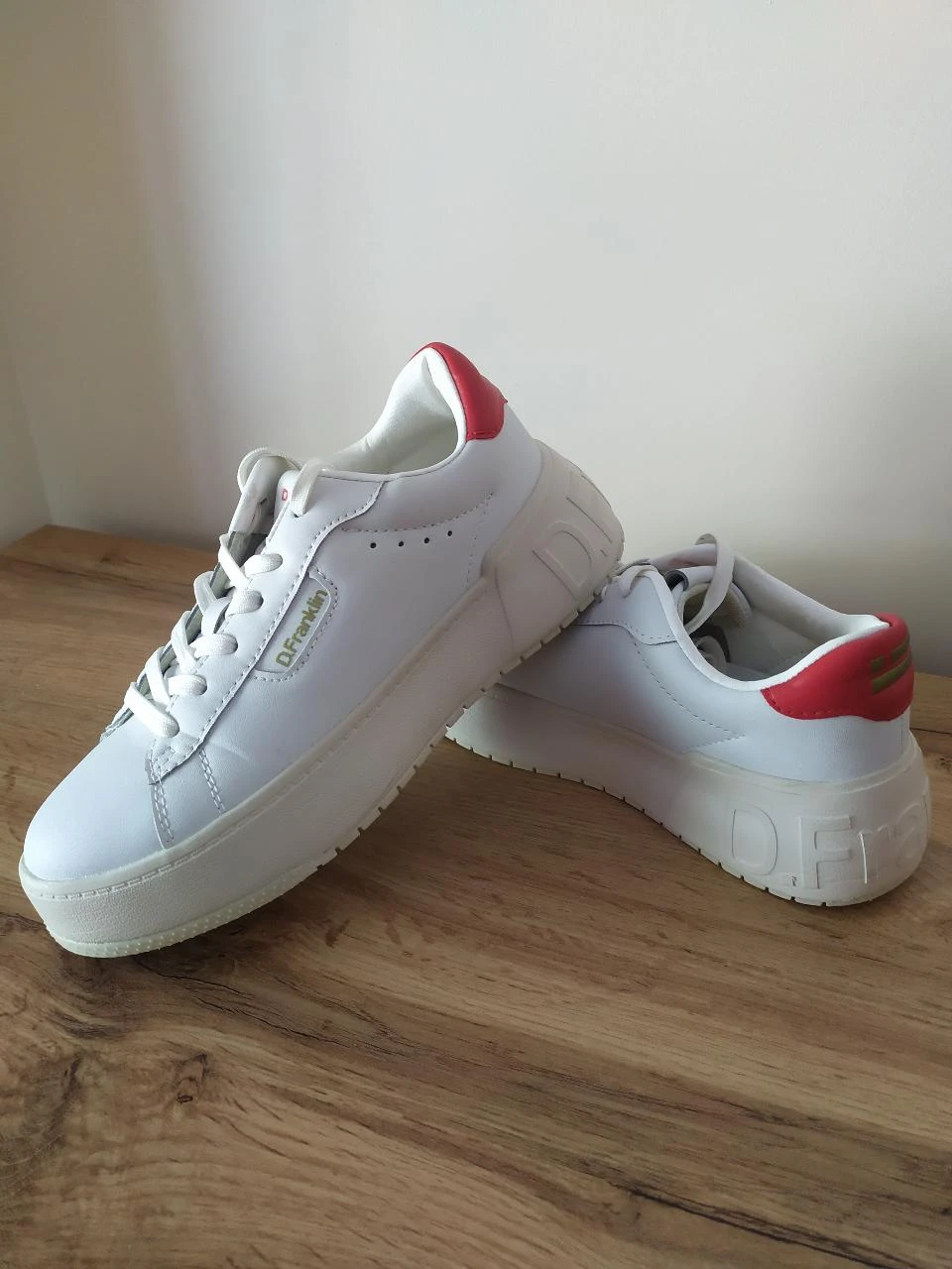 D.Franklin White Platform Sneakers Trainers EU 37 Chunky Casual Shoes